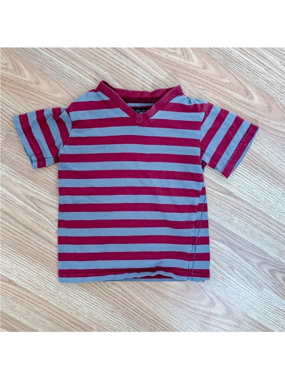 Sovereign Code • Striped, V-Neck Tee
